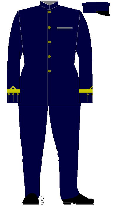 A Lieutenant in service dress, used on a daily basis.