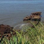 Starboard side rear deck collapse in storm. May 2015